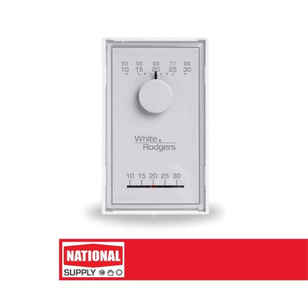 Thermostat Emerson White Rodgers 1E30N-311 Non-Programmable Heat Only 24V Vertical Mount