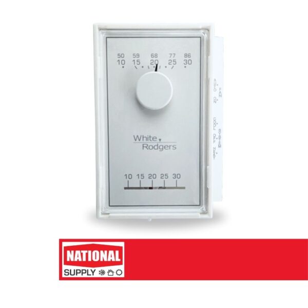 Thermostat Emerson White Rodgers 1E56N-361 Non-Programmable 1 Heat / 1 Cool 24V Vertical Mount
