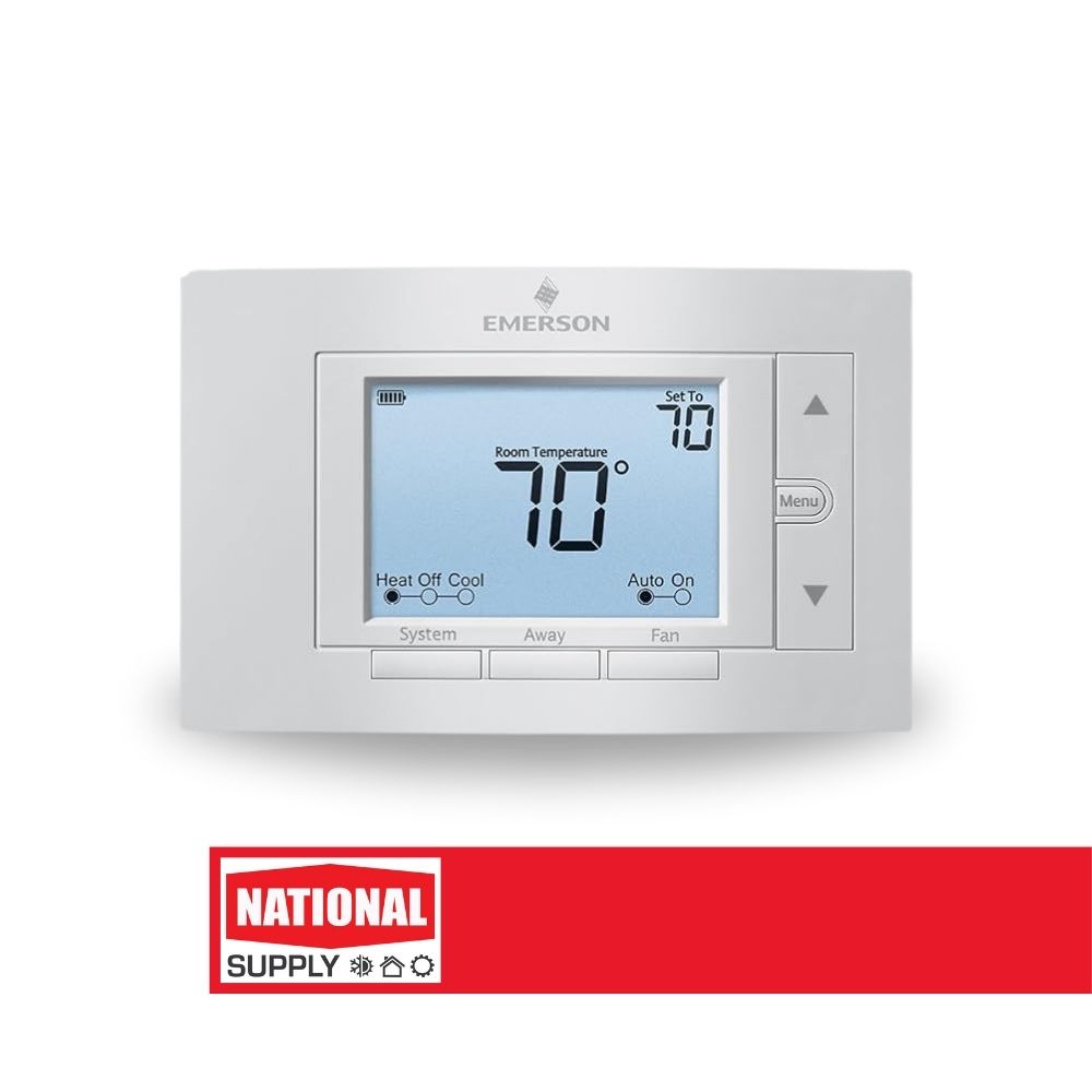 Thermostat Emerson White Rodgers 80 Series 1F85U-22NP Non-Programmable Thermostat, 2 Heat / 2 Cool 24V
