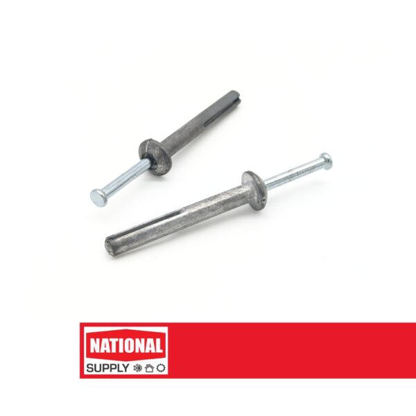 1/4"x1-1/2" Nail-On Concrete Expansion Anchor Drive Pin Mushroom Head Qty 100