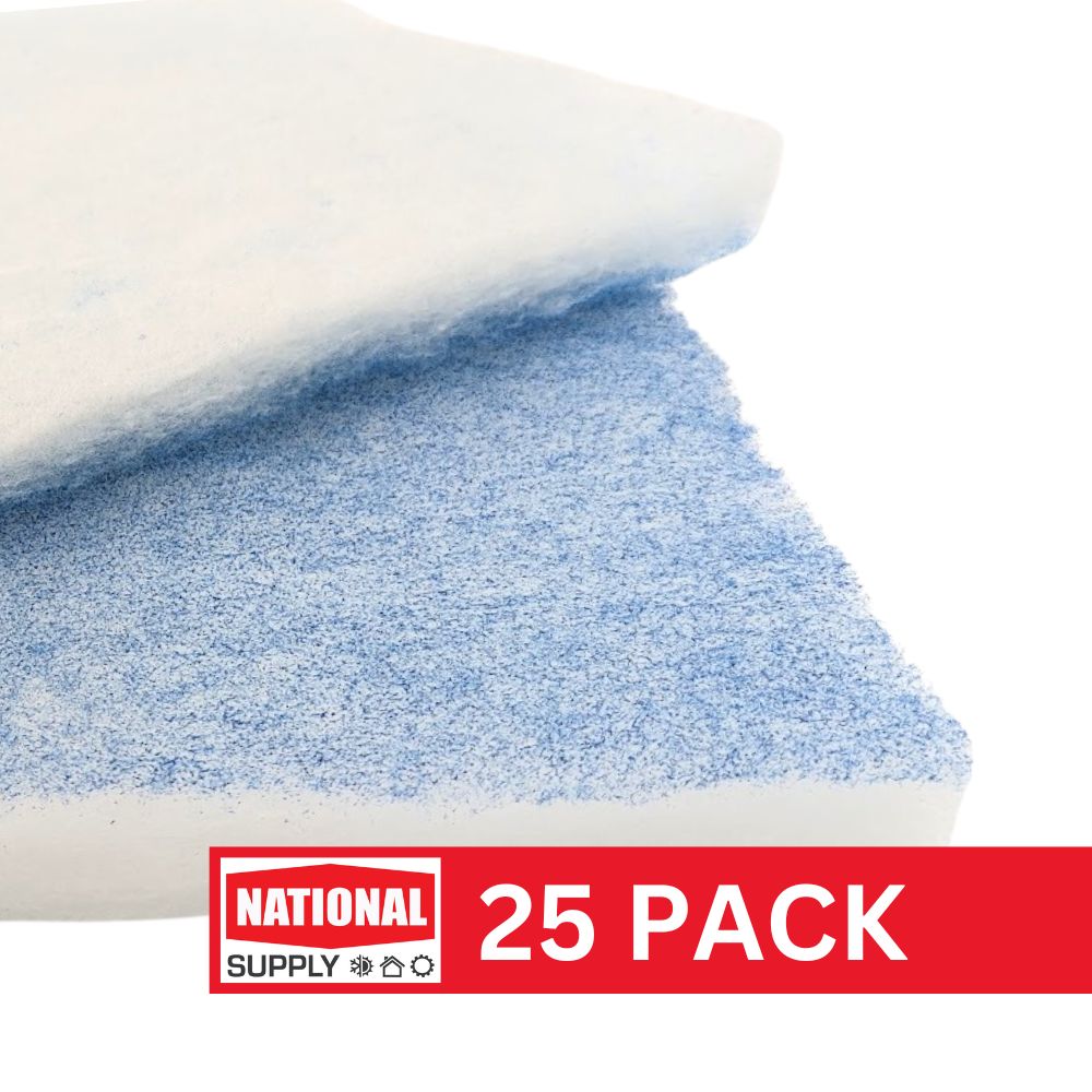 24x24x2 Polyester Air Filter Pad, 25 in Pack