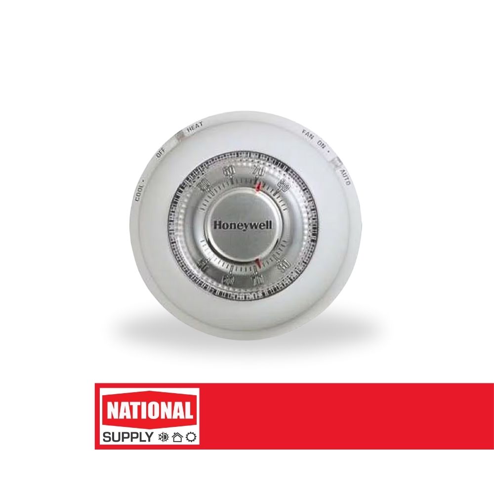 Thermostat Honeywell The Round T87N1000 Non-Programmable 1 Heat / 1 Cool 24V