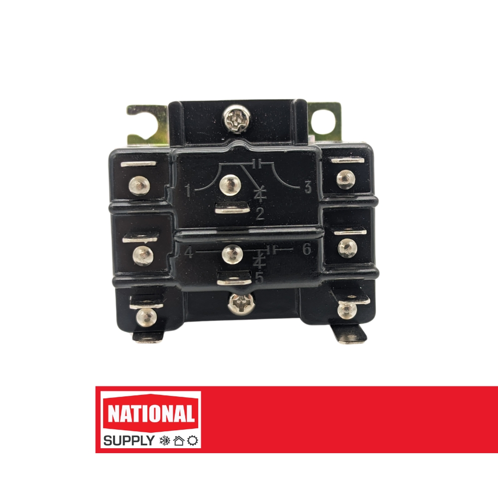 Semi-Enclosed Relay ? 2 Pole HVAC Switching Relay, 24 V, DPDT