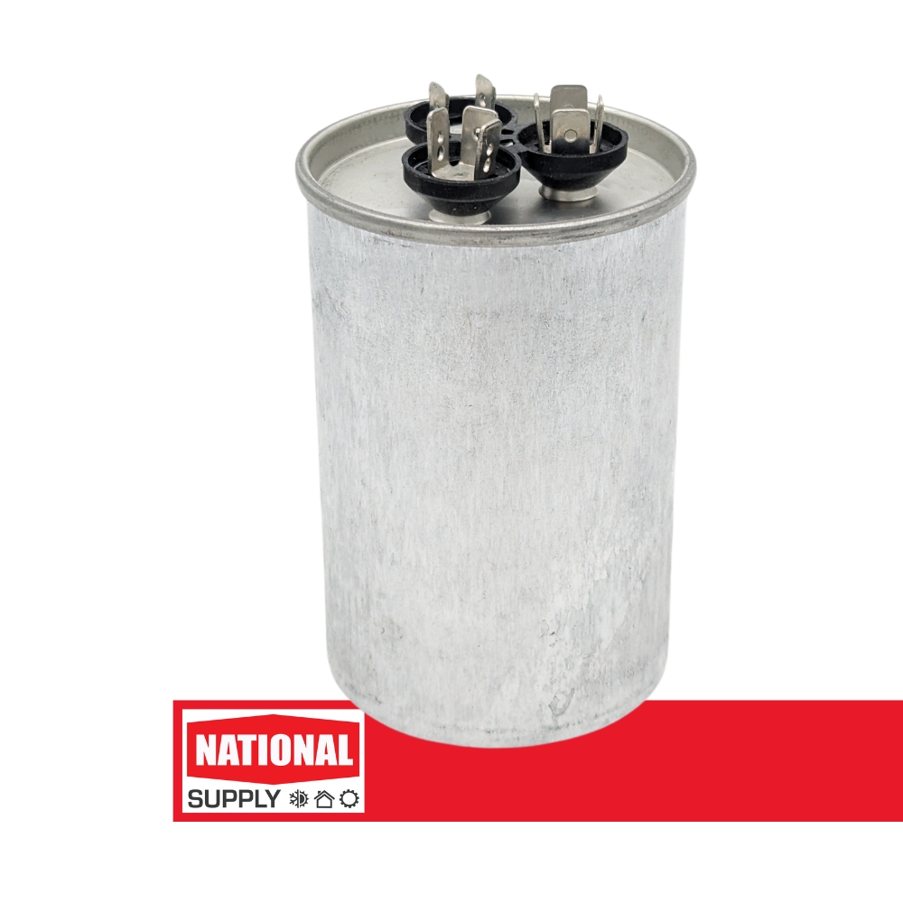 Dual Run Capacitor 55 + 5 MFD 440/370 V, Round