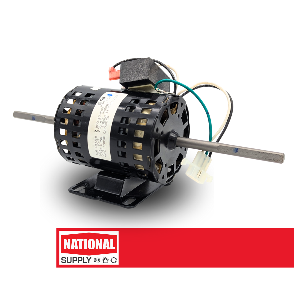 3.3" Exhaust Fan Motor, Permanent Split Capacitor, 1/12 HP,  1625 RPM,  120 V,  2 A
