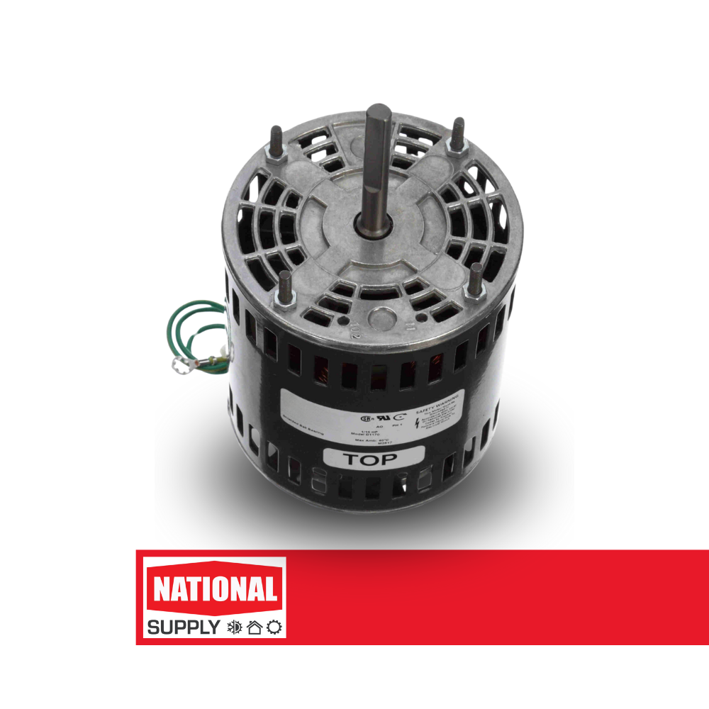 4.4" Fan Coil, AC and Heating Unit Motor, Shaded Pole, 1/15, 1/25, 1/30, 1/40 HP,  1550 RPM,  115 V,  2.5/1.5/1.2/1.0 A