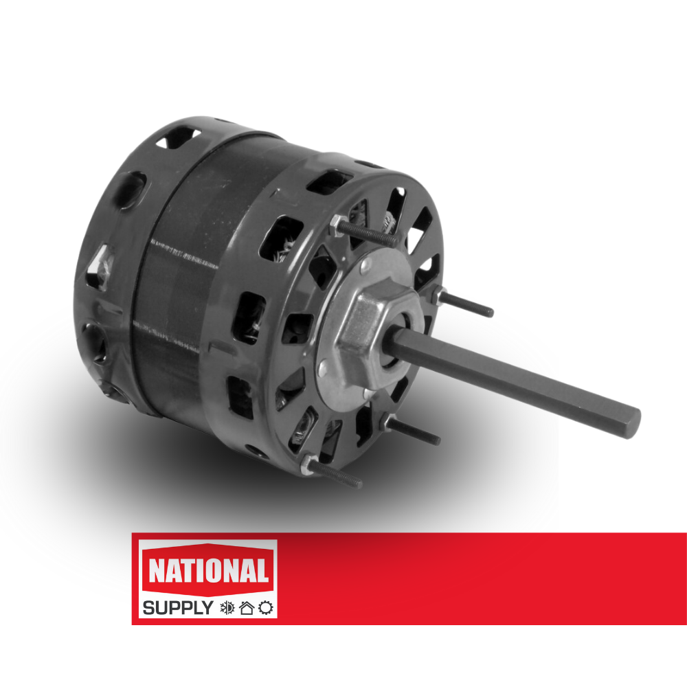 5.0" Direct Drive Motor, Permanent Split Capacitor, 1/4 HP,  1075 RPM,  115 V,  3.1 A