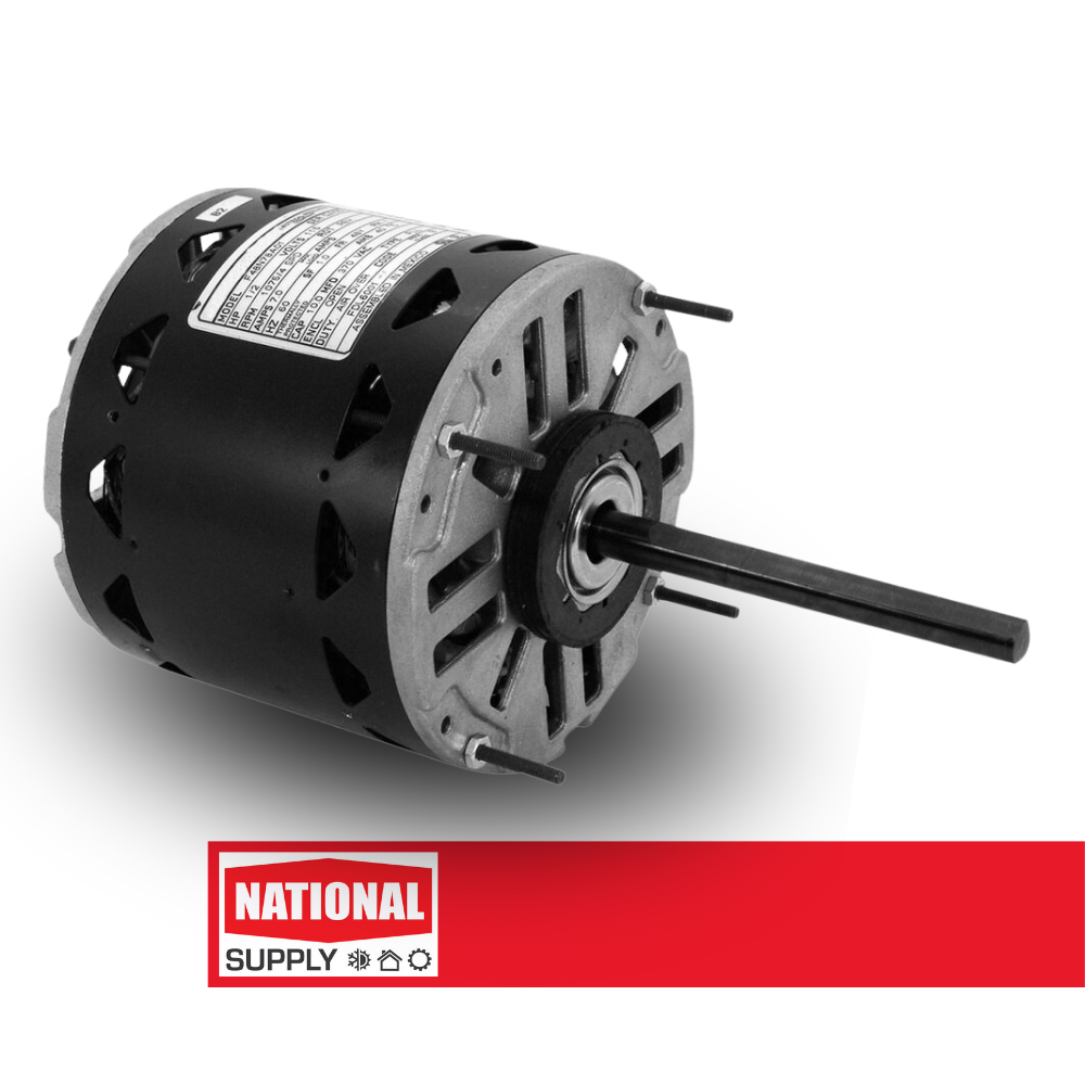 5.5" Direct Drive Motor, Permanent Split Capacitor, 1/6-1/2 HP, 1075 RPM, 230 V, 3.9 A