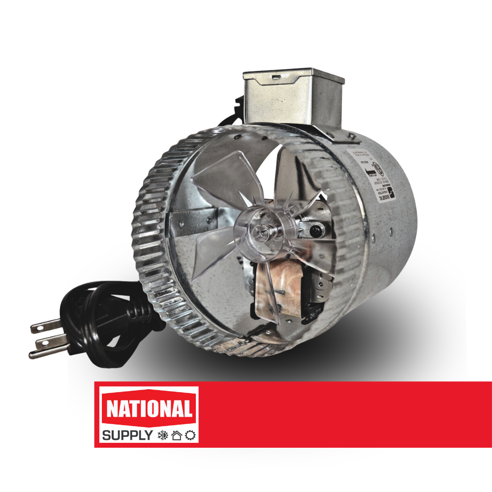 6" Air Duct Booster,  115 V,  0.35 A