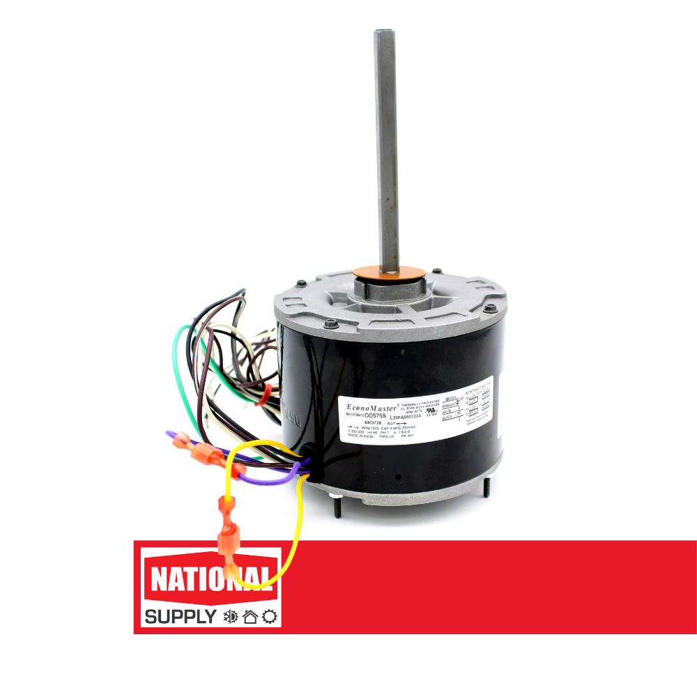 5.5" Condenser Fan Motor, PSC, 1/4 HP, 1075 RPM, 208-230 V, 1.8 A