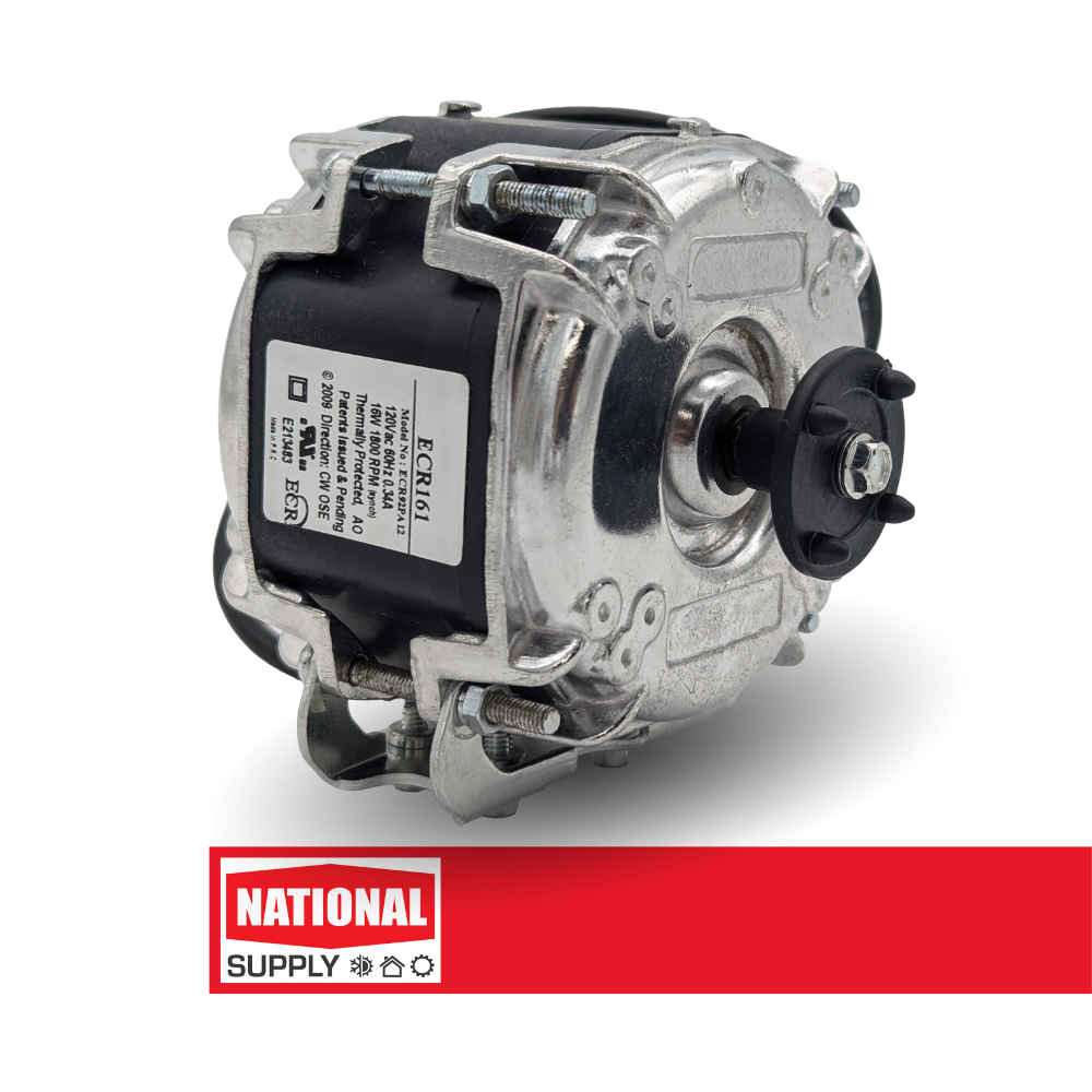 3.3" ECM Refrigeration Mototr, 4-16 Watts, 1800 RPM, 115 V, 0.34 A