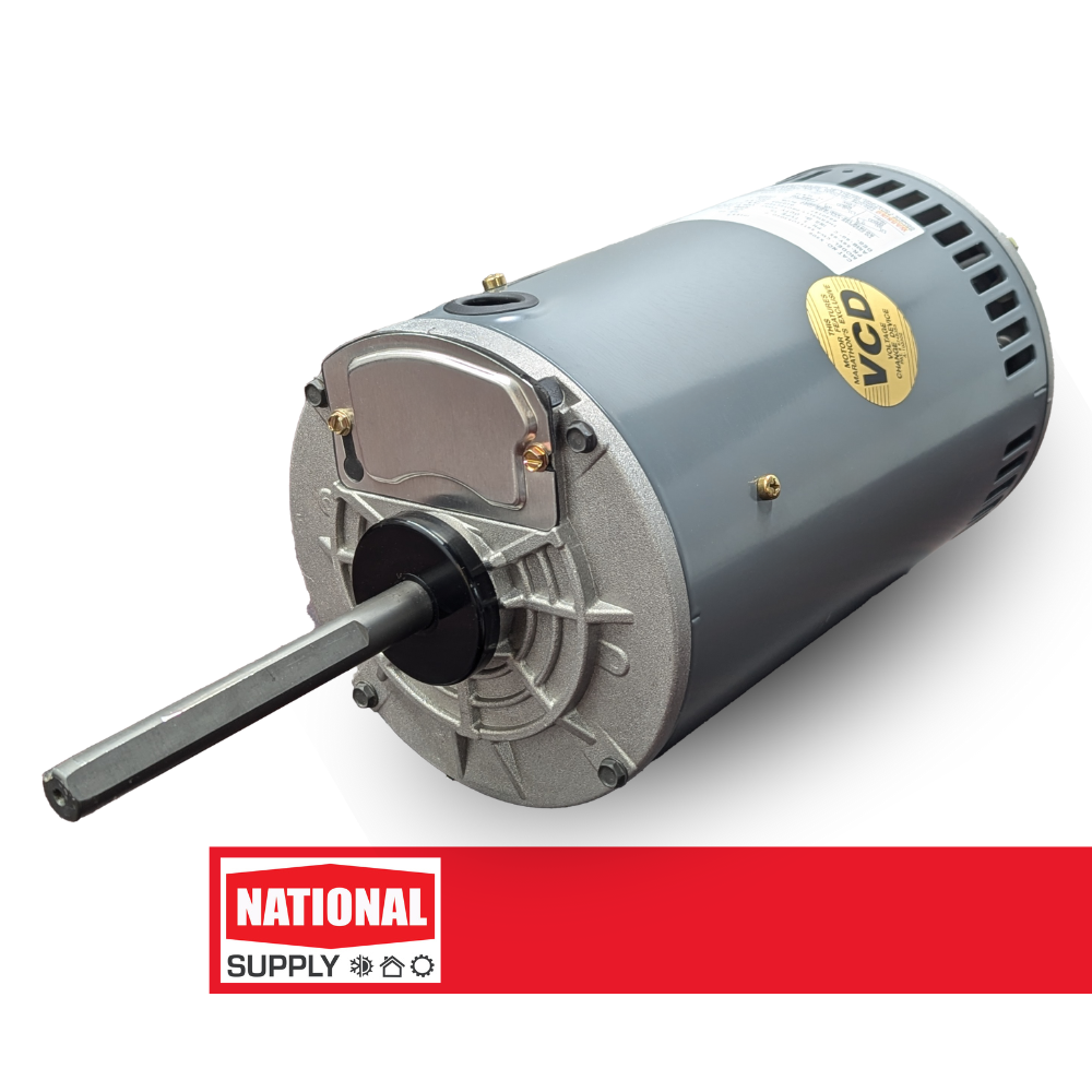 6.5" Condenser Fan Motor, 2 HP, 1140 RPM, 460/208-230 V, 7.2 A