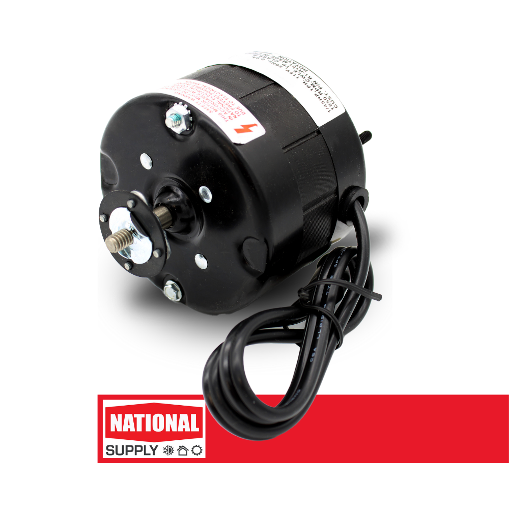 3.3" Hubless Fan Motor, Shaded Pole, 1/45 HP, 1550 RPM, 115 V, 0.9 A