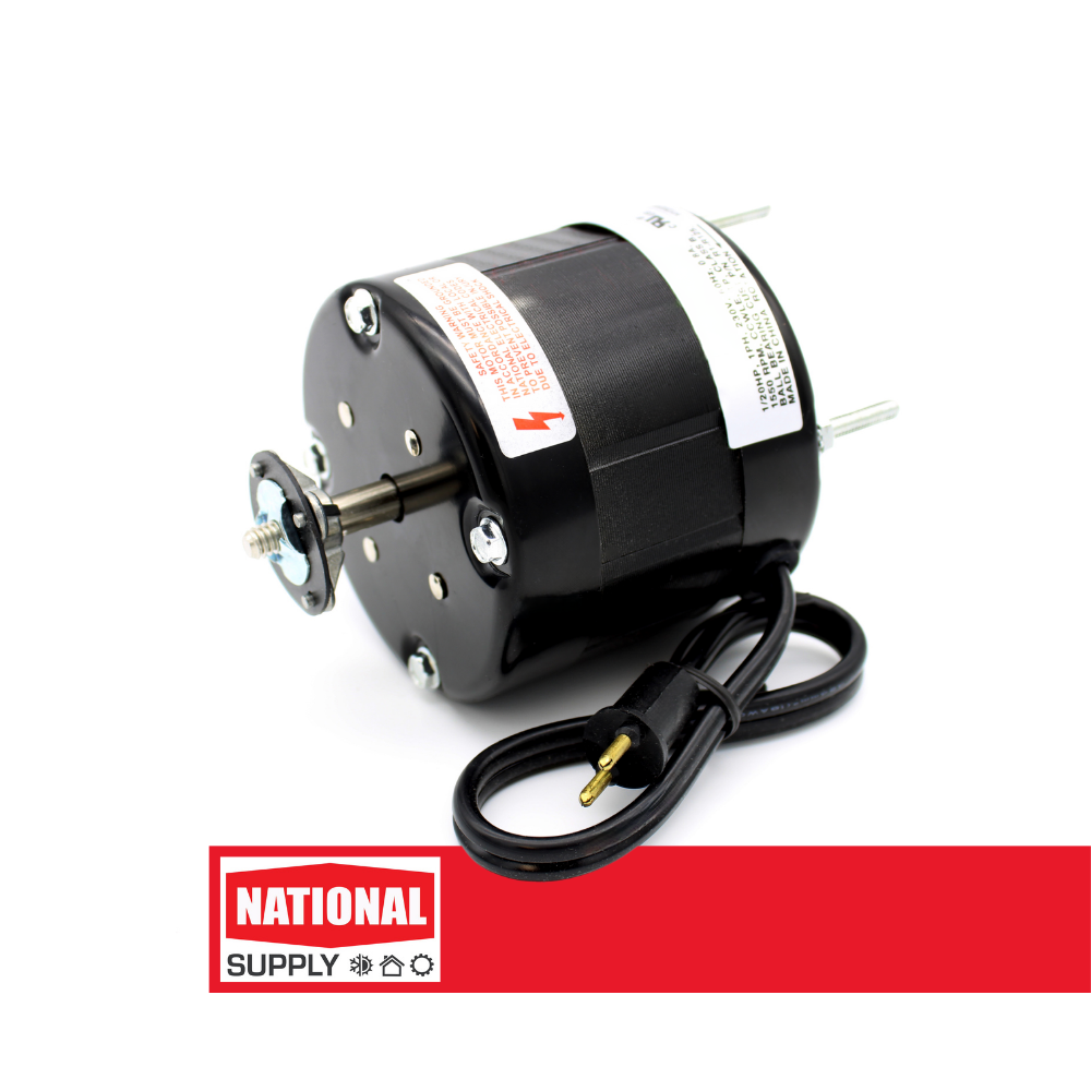 3.3" Hubless Fan Motor, Shaded Pole, 1/20 HP, 1500 RPM, 230 V, 0.8 A