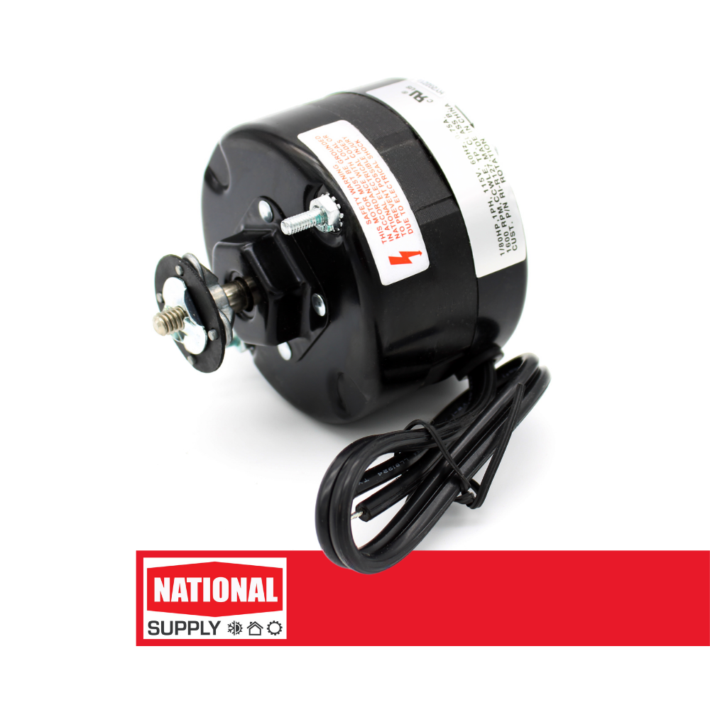 3.3" Hubless Fan Motor, Shaded Pole, 1/80 HP, 1600 RPM, 115 V, 0.75 A