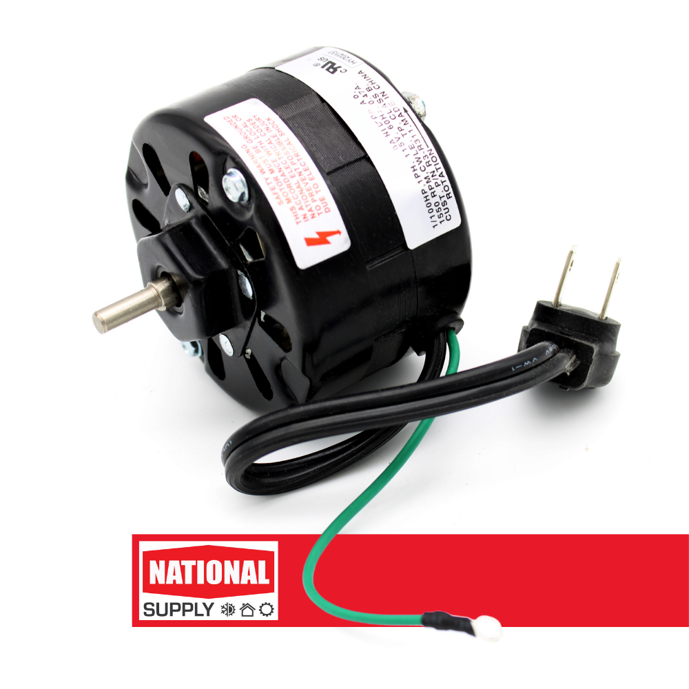 3.3" Exhaust Fan/Blower Motor, Shaded Pole, 1/100 HP, 1550 RPM, 115 V, 0.47 A