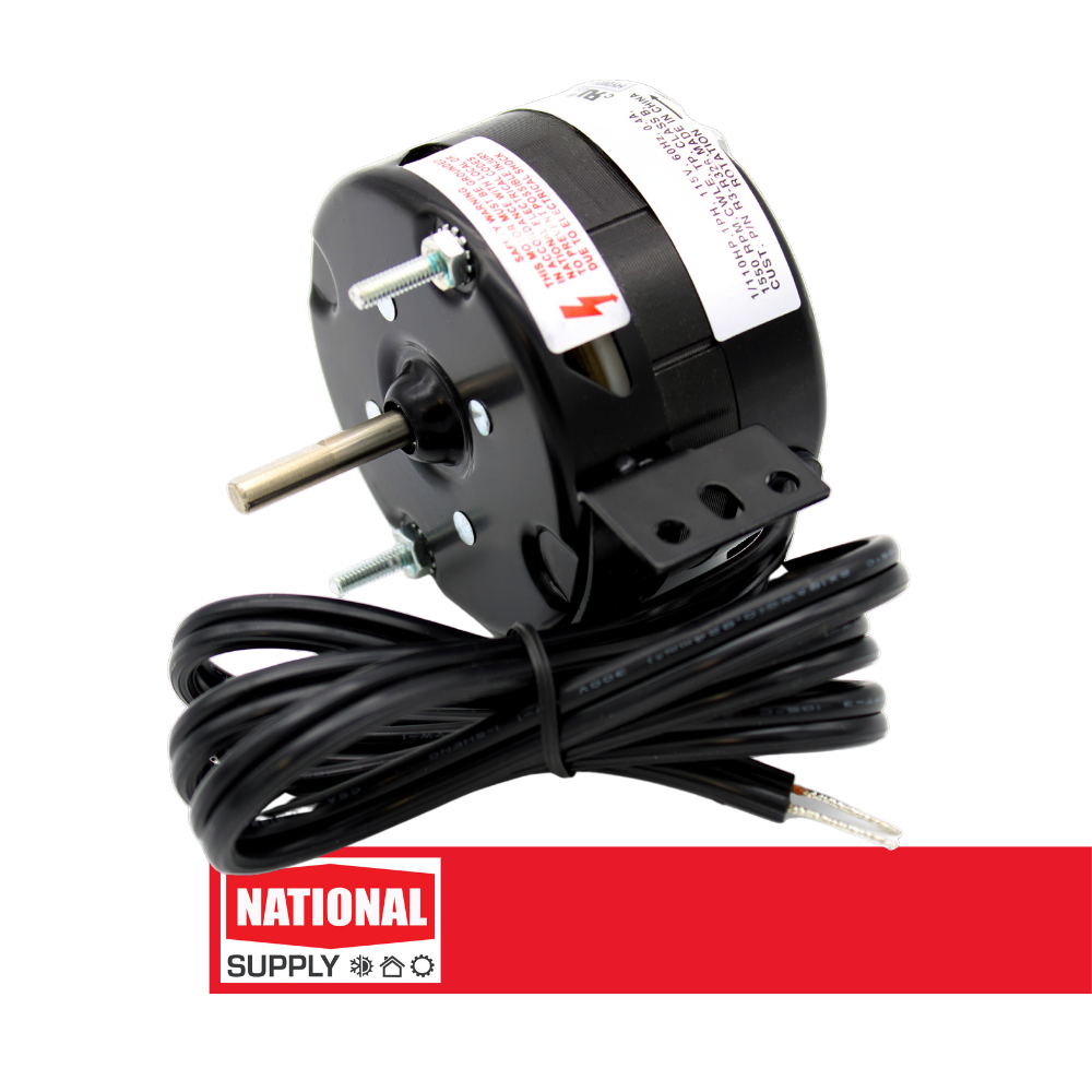3.3" Refrigeration Motor, Shaded Pole, 1/110 HP, 1550 RPM, 115 V, 0.4 A