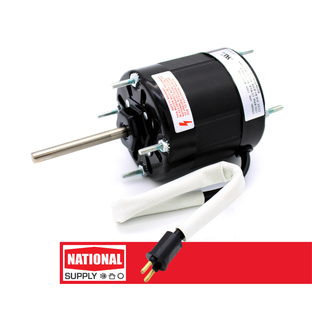3.3" Refrigeration Motor, Shaded Pole, 1/20 HP, 1550 RPM, 115 V, 2.0 A