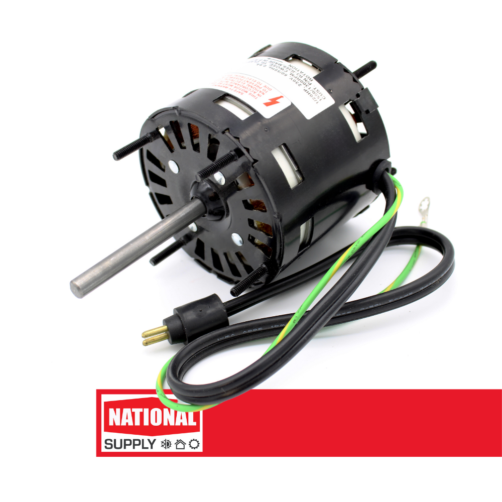 3.3" Refrigeration Motor, Shaded Pole, 1/20 HP, 1550 RPM, 230 V, 0.9 A