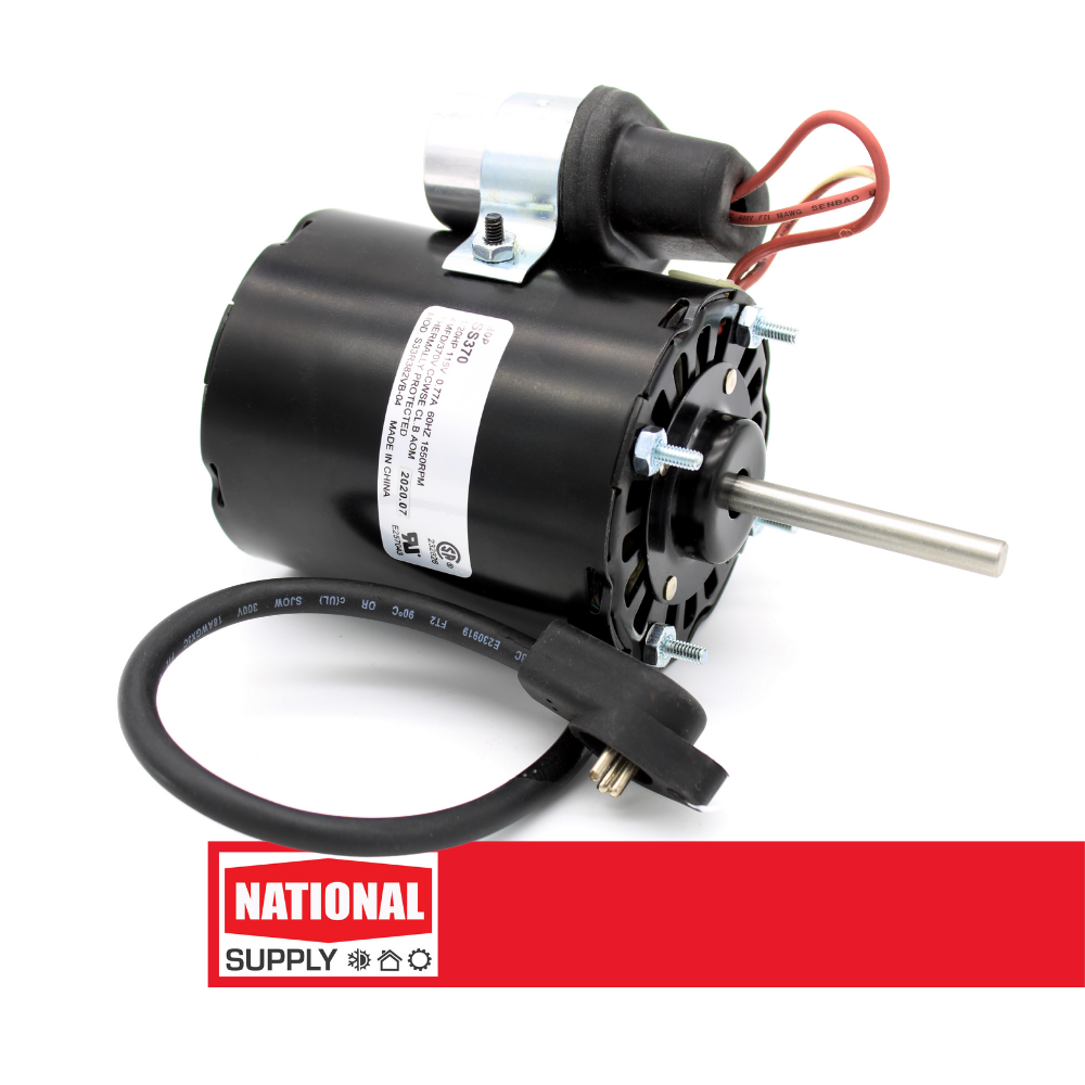 3.3" Refrigeration Motor, PSC, 1/20 HP, 1550 RPM, 115 V, 0.75 A